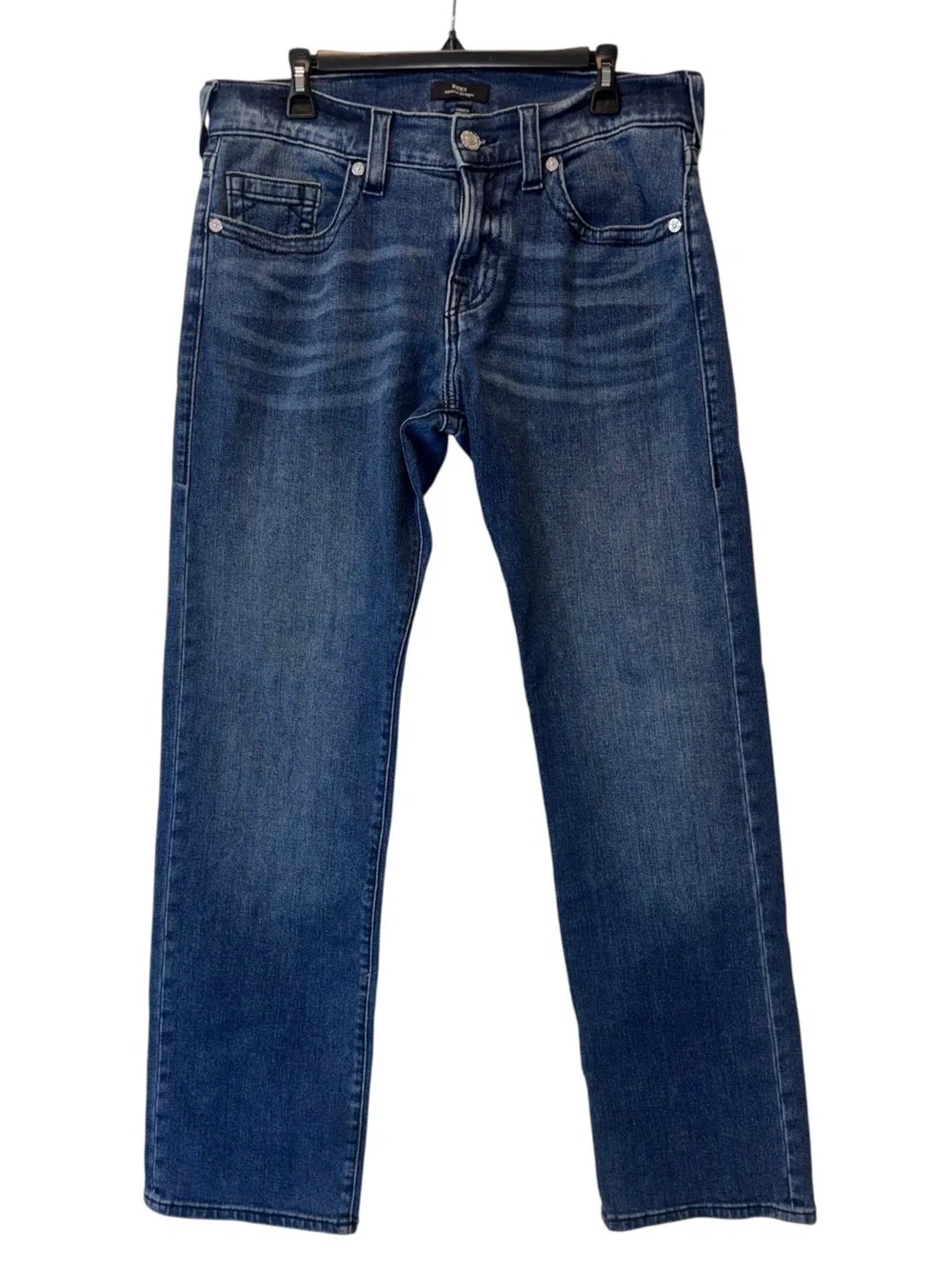 True Religion Ricky SN Flap Relaxed Straight Jeans Dark Denim Sz. 32x32 $159